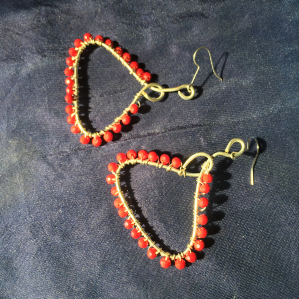 Red Jade Earrings