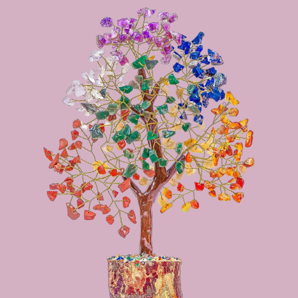 7 Chakra Balancing Crystal Tree