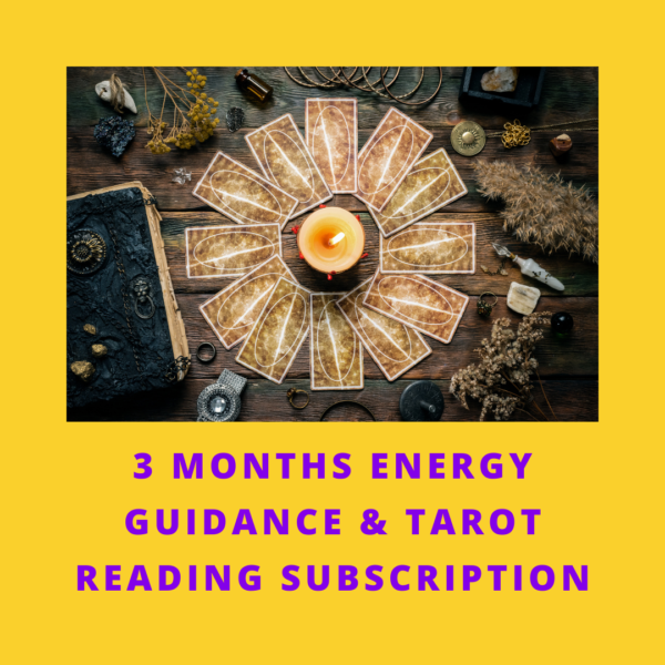 3 Months Energy Guidance & Tarot Reading Subscription